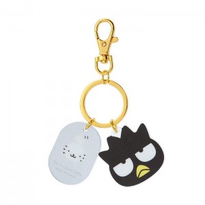 Hello Kitty Badtz-maru Besties Keychain Szare Czarne | PL_HK14854