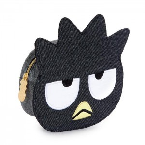 Hello Kitty Badtz-maru Zipper Pouch (Denim Series) Czarne | PL_HK93265