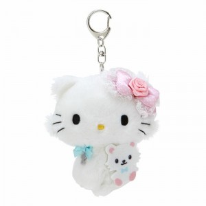 Hello Kitty Charmmy Kitty Plush Mascot Keychain Białe | PL_HK79557