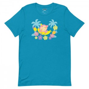 Hello Kitty Chi Chai Monchan Tropical Paradise Tee Czarne | PL_HK88467