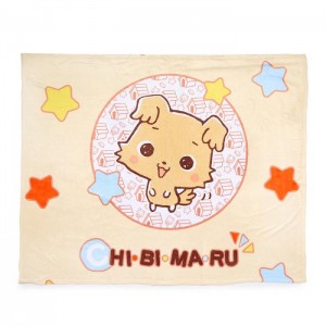 Hello Kitty Chibimaru Cheerful Pup Throw Blanket Beżowe | PL_HK25068