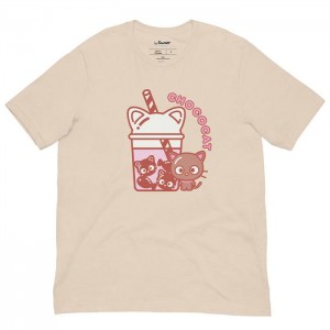 Hello Kitty Chococat Bubble Tea Tee Kremowe | PL_HK49842