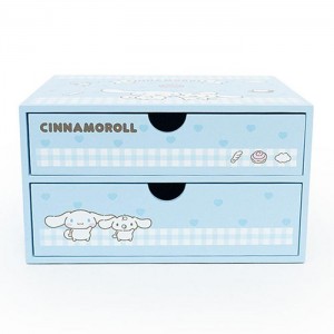 Hello Kitty Cinnamoroll 2-Drawer Storage Chest Niebieskie | PL_HK11446