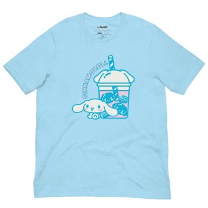 Hello Kitty Cinnamoroll Bubble Tea Tee Niebieskie | PL_HK23139