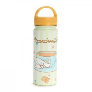 Hello Kitty Cinnamoroll Café Stainless Steel Water Bottle Beżowe | PL_HK90933