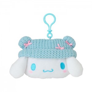 Hello Kitty Cinnamoroll Cozy Cap Mascot Clip Pouch Niebieskie Białe | PL_HK52726