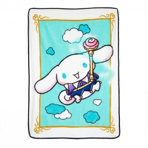 Hello Kitty Cinnamoroll Magic Wand Throw Blanket Zielone | PL_HK18548