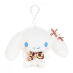 Hello Kitty Cinnamoroll Mascot Clip (Mocha Check Series) Białe | PL_HK65902