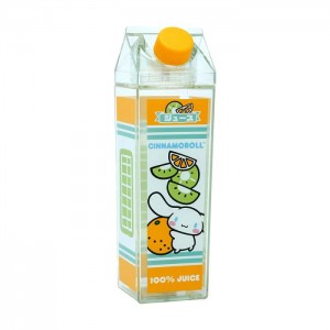 Hello Kitty Cinnamoroll Milk Carton Water Bottle (Orange & Kiwi) Żółte Zielone | PL_HK44064