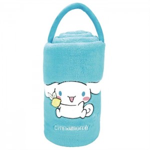 Hello Kitty Cinnamoroll SnowThrow Travel Blanket Niebieskie | PL_HK87808