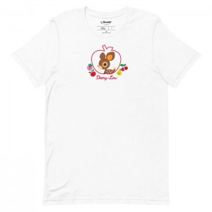 Hello Kitty Deery-Lou Sweet Apple Tee Czarne Białe Szare | PL_HK45862