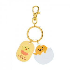 Hello Kitty Gudetama Besties Keychain Żółte | PL_HK37018