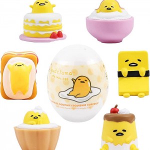 Hello Kitty Gudetama Capsule Squishies (Series 1) Żółte | PL_HK52130