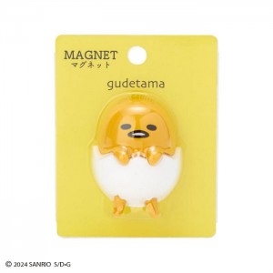 Hello Kitty Gudetama Mini Mascot Magnet Żółte | PL_HK49592