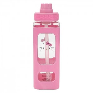 Hello Kitty Hello Kitty 24oz Square Travel Water Bottle Różowe | PL_HK41165