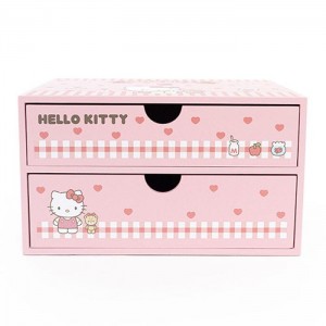 Hello Kitty Hello Kitty 2-Drawer Storage Chest Różowe | PL_HK83305