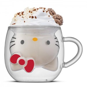 Hello Kitty Hello Kitty 3D Double Wall Coffee Mug Silve | PL_HK92828