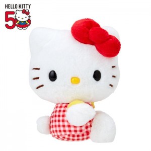 Hello Kitty Hello Kitty 50th Anniv. Plush Mascot (Red Gingham) Czerwone | PL_HK83675