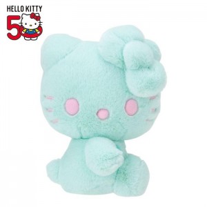 Hello Kitty Hello Kitty 50th Anniv. Plush Mascot (Mint) Niebieskie | PL_HK71218