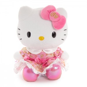 Hello Kitty Hello Kitty 50th Anniversary 2024 Limited Edition 15" Plush Różowe | PL_HK97843