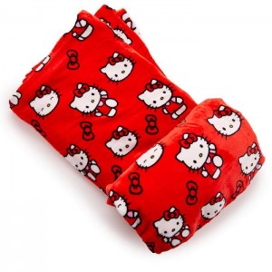 Hello Kitty Hello Kitty Always Red Cozy Throw Blanket Czerwone | PL_HK27060