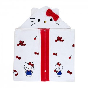 Hello Kitty Hello Kitty Cherry Kids Hooded Towel Białe | PL_HK72372