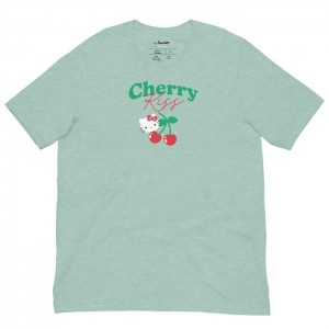 Hello Kitty Hello Kitty Cherry Kiss Tee Niebieskie | PL_HK81208