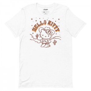 Hello Kitty Hello Kitty Desert Rodeo Tee Białe | PL_HK21026