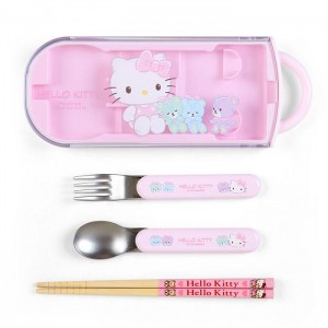 Hello Kitty Hello Kitty Everyday Utensil Set Trio Różowe | PL_HK26893