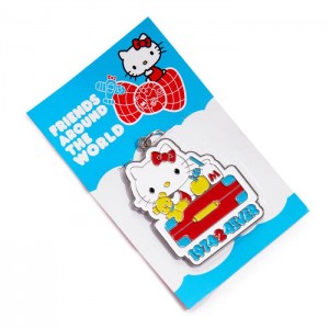 Hello Kitty Hello Kitty Friends Around The World 45th Anniversary Enamel Keychain Niebieskie | PL_HK11268