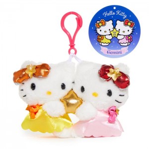 Hello Kitty Hello Kitty Gemini Mascot Clip (Zodiac Series) Różowe Żółte | PL_HK64997