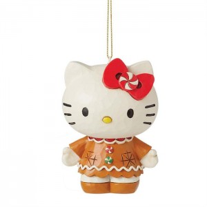 Hello Kitty Hello Kitty Gingerbread Hanging Ornament (Jim Shore Sanrio Collection) Brązowe | PL_HK75236