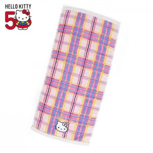 Hello Kitty Hello Kitty Hand Towel (Hello Kitty Dress Tartan Series) Różowe | PL_HK64443