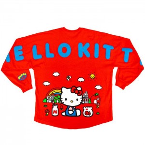 Hello Kitty Hello Kitty JapanLA Classic Spirit Jersey Czerwone | PL_HK68733