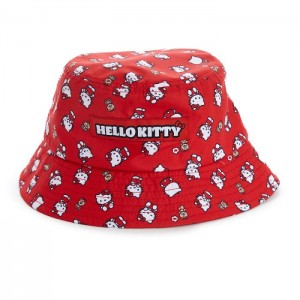 Hello Kitty Hello Kitty Kids Bucket Hat (Ruby Red Series) Czerwone | PL_HK45606