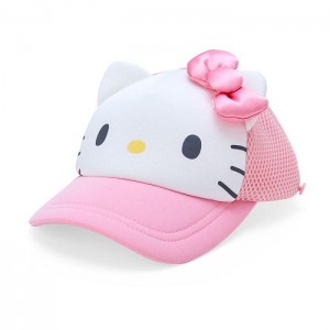 Hello Kitty Hello Kitty Kids Sunshade Mesh Cap Różowe | PL_HK98505