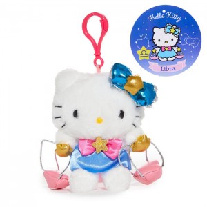 Hello Kitty Hello Kitty Libra Mascot Clip (Zodiac Series) Różowe Niebieskie | PL_HK30587