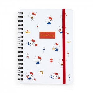 Hello Kitty Hello Kitty Lined Notebook (Elastic Closure) Białe | PL_HK38996