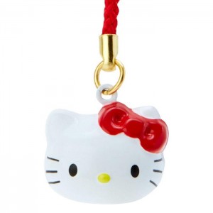 Hello Kitty Hello Kitty Mini Mascot Bell Charm Białe Czerwone | PL_HK54618