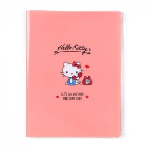 Hello Kitty Hello Kitty Multi-Pocket File Folder Różowe | PL_HK29457