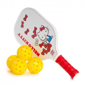 Hello Kitty Hello Kitty Pickleball Set Żółte Białe | PL_HK74406