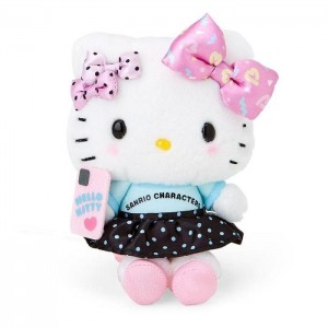 Hello Kitty Hello Kitty Plush Mascot Keychain (Day at the Funfair Series) Różowe Czarne | PL_HK12721