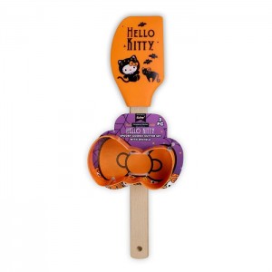 Hello Kitty Hello Kitty Spooky Cookie Cutter Set with Spatula Żółte | PL_HK30263