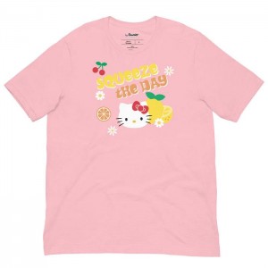 Hello Kitty Hello Kitty Squeeze The Day Tee Różowe | PL_HK34965