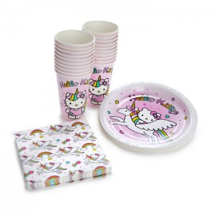 Hello Kitty Hello Kitty Unicorn Rainbow 60-pc Party Pack Różowe | PL_HK24822