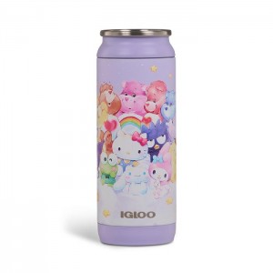 Hello Kitty Hello Kitty and Friends x Care Bears Igloo 16 Oz Can Cooler Fioletowe | PL_HK80502