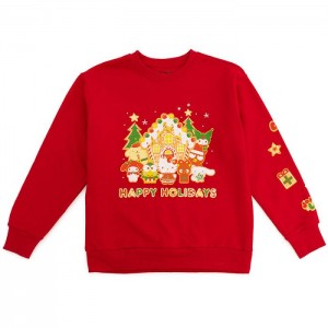 Hello Kitty Hello Kitty and Friends x JapanLA Gingerbread Holiday Sweater Czerwone | PL_HK23150