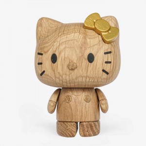 Hello Kitty Hello Kitty x Boyhood Limited Edition Oak Figurine (50th Anniversary) Brązowe | PL_HK90780