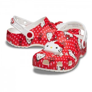 Hello Kitty Hello Kitty x Crocs Toddler Red Classic Clog Czerwone | PL_HK63757