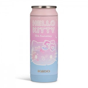 Hello Kitty Hello Kitty x Igloo 50th Anniversary 16oz Stainless Steel Can Różowe Niebieskie | PL_HK53847